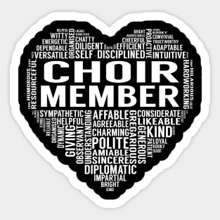 Choir Member Heart Sticker